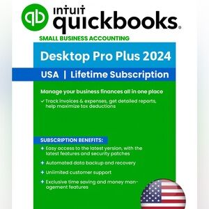 Intuit QuickBooks Desktop Pro 2024 for Windows - Lifetime 3 User